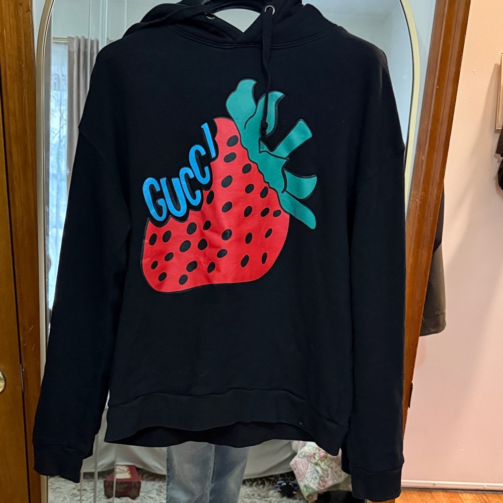 Gucci Black Strawberry Hoodie